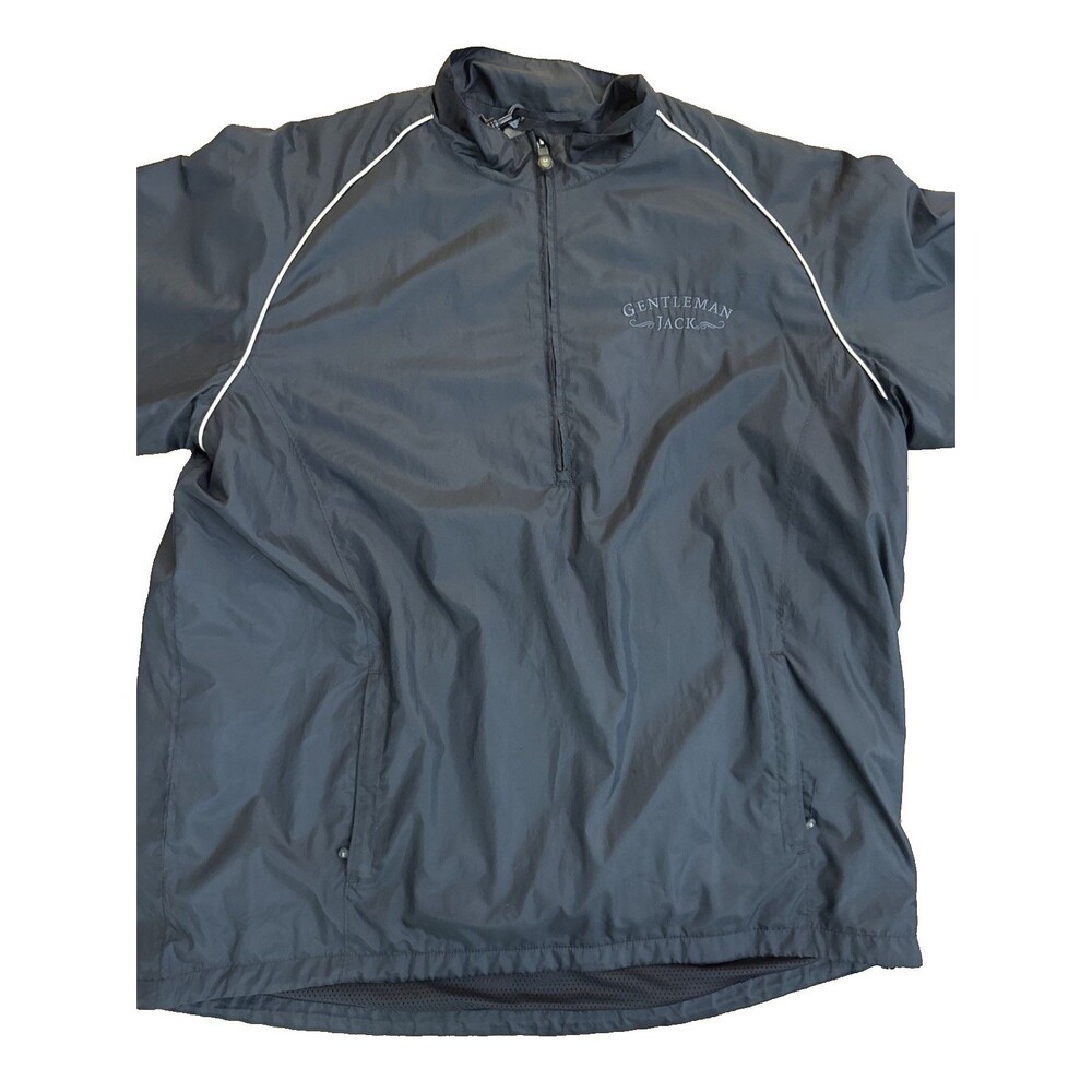 Greg Norman Golf Outerwear jacket black Gentleman Jack promo windbreaker XXL
